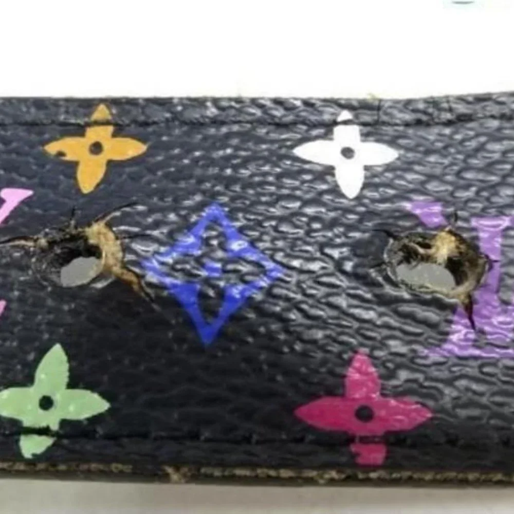 Louis Vuitton 75/30 Black Multicolor Monogram Cein